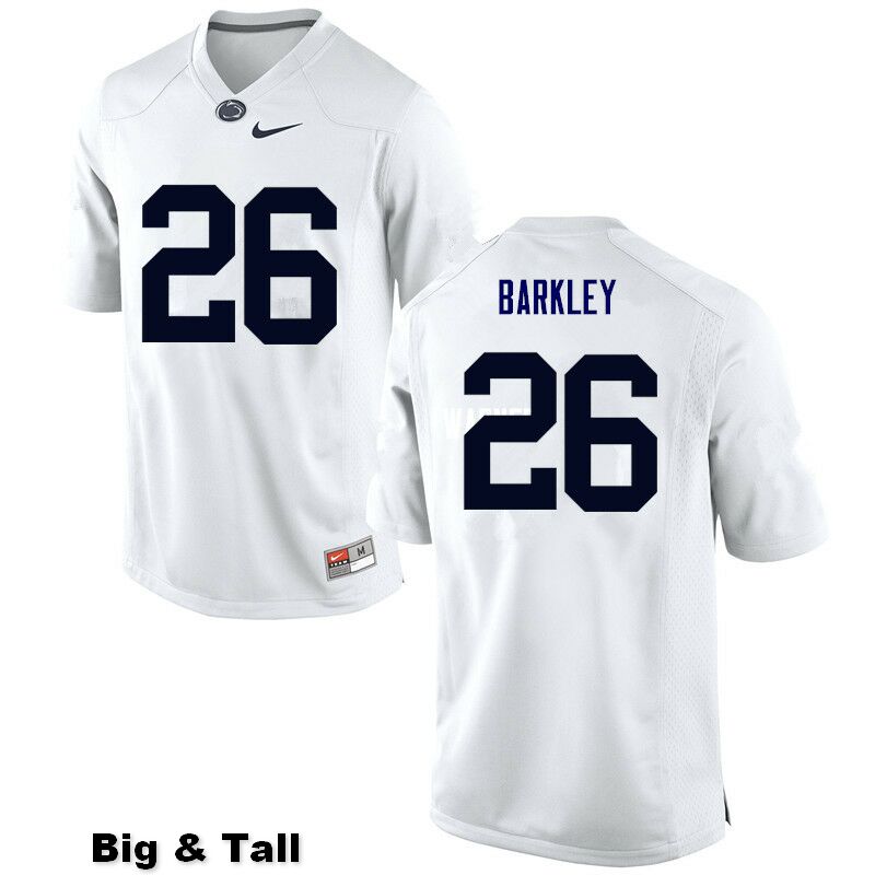 NCAA Nike Men's Penn State Nittany Lions Saquon Barkley #26 College Football Authentic Big & Tall White Stitched Jersey EQC0598GT
